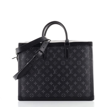 Louis Vuitton Soft Trunk Briefcase Monogram Eclipse Canvas