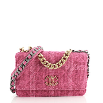 Chanel 19 Wallet on Chain Quilted Tweed