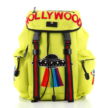 Gucci Hollywood Backpack Embroidered Mesh Large