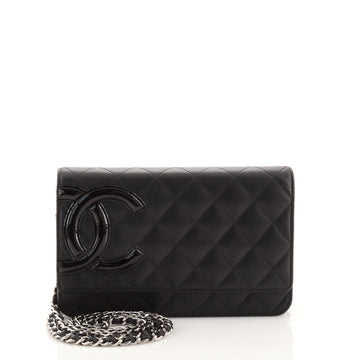 Chanel Cambon Wallet on Chain Quilted Leather