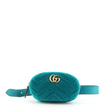 Gucci GG Marmont Belt Bag Matelasse Velvet