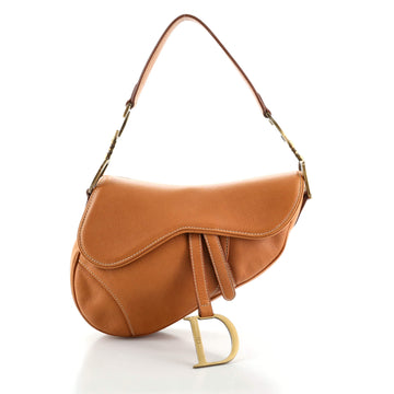 Christian Dior Vintage Saddle Bag Leather Medium