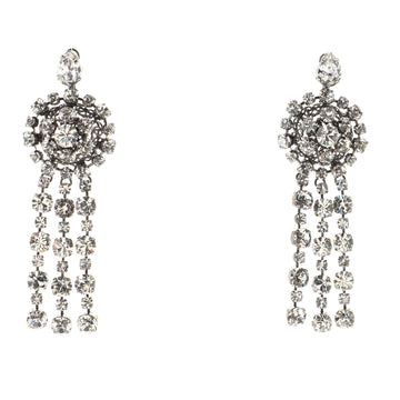 Gucci Triple Drop Earrings Metal with Crystals XL