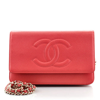 Chanel Timeless Wallet on Chain Caviar