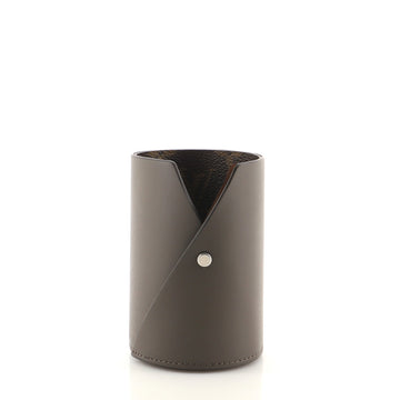 Louis Vuitton Gaston Pencil Holder Leather and Monogram Canvas