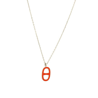 Hermes Iliade Pendant Necklace Metal and Enamel