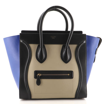Celine Tricolor Luggage Bag Leather Mini