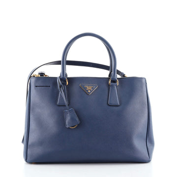 Prada Double Zip Lux Tote Saffiano Leather Medium