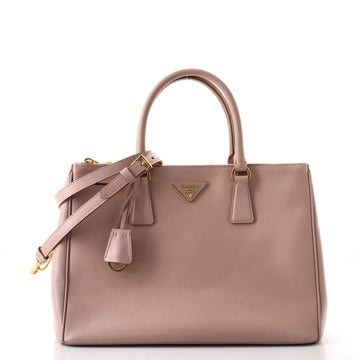 Prada Double Zip Lux Tote Saffiano Leather Medium