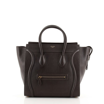 Celine Luggage Bag Grainy Leather Mini
