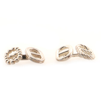 Hermes Parade Cufflinks Sterling Silver Small
