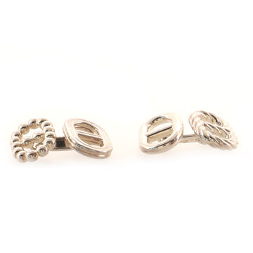 Hermes Parade Cufflinks Sterling Silver Small