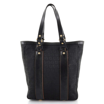 Fendi Vintage Zip Tote Zucchino Canvas Tall