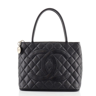 Chanel Medallion Tote Quilted Caviar