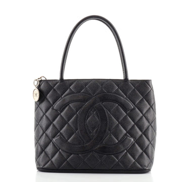 Chanel Medallion Tote Quilted Caviar