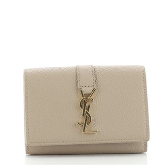 Saint Laurent Classic Monogram 6 Key Flap Case Leather