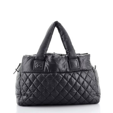 Chanel Coco Cocoon Bowling Bag Quilted Nylon Large