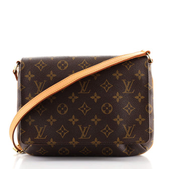 Louis Vuitton Musette Tango Handbag Monogram Canvas