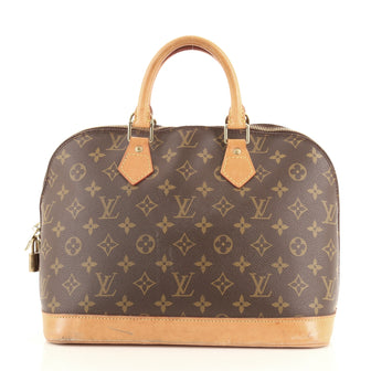 Louis Vuitton Vintage Alma Handbag Monogram Canvas PM