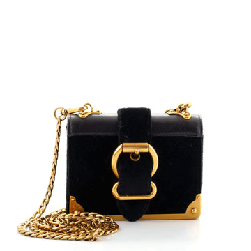 Prada Cahier Chain Crossbody Bag Velvet and City Calf Micro