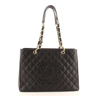 Chanel Grand Shopping Tote Quilted Caviar