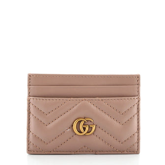 Gucci GG Marmont Card Holder Matelasse Leather