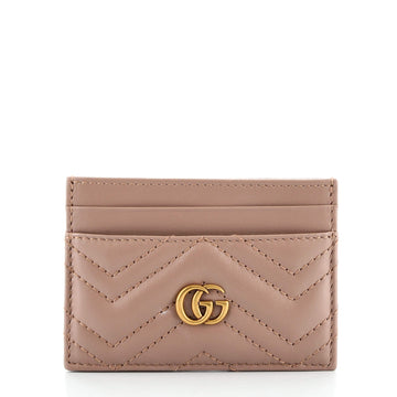 Gucci GG Marmont Card Holder Matelasse Leather