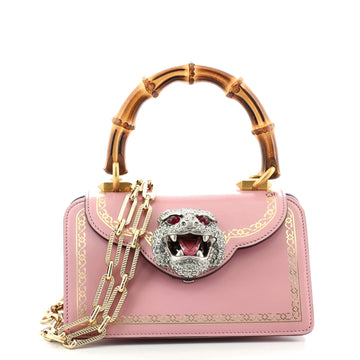 Gucci Thiara Top Handle Bag Frame Print Leather Small