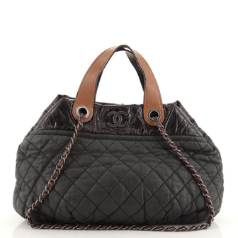 Chanel In The Mix Tote Quilted Iridescent Calfskin Medium
