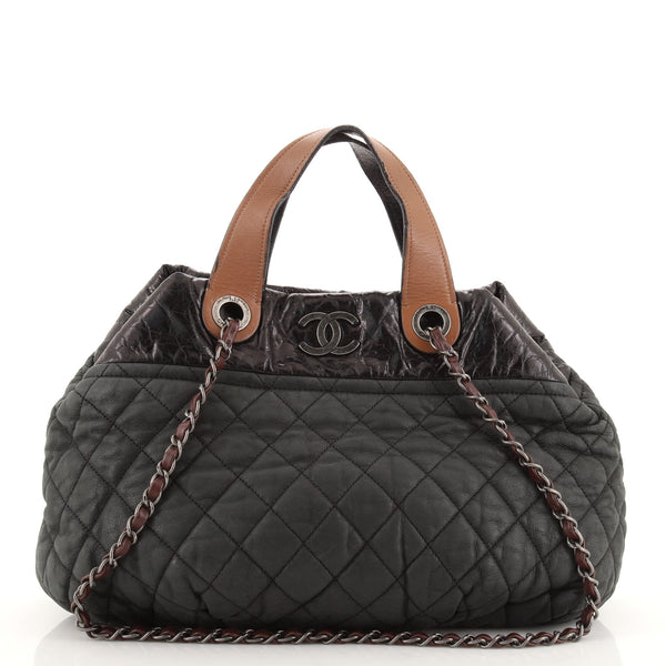 In The Mix Tote Quilted Iridescent Calfskin Medium