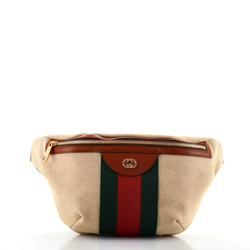 Gucci Zip Belt Bag Vintage Web Canvas Large