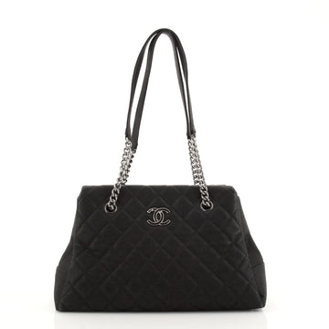 Chanel Lady Pearly Tote Quilted Iridescent Caviar Large