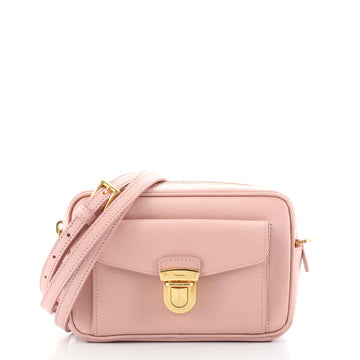 Prada Pushlock Pocket Camera Bag Saffiano Leather Small