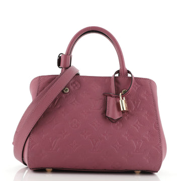 Louis Vuitton Montaigne Handbag Monogram Empreinte Leather BB
