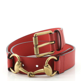 Gucci Horsebit Buckle Belt Leather Thin