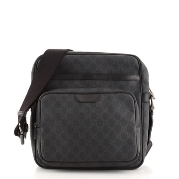 Gucci Front Pocket Messenger Bag GG Coated Canvas Small
