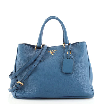 Prada Convertible Open Shopping Tote Vitello Daino Medium