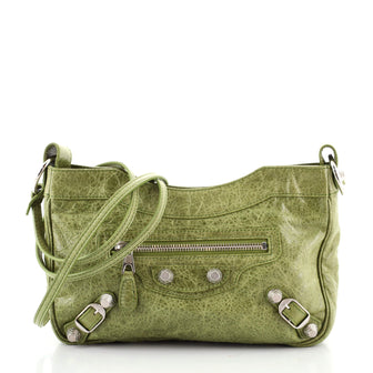 Balenciaga Hip Giant Studs Crossbody Bag Leather