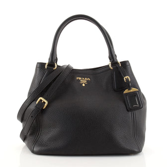 Prada Convertible Open Tote Vitello Daino Small