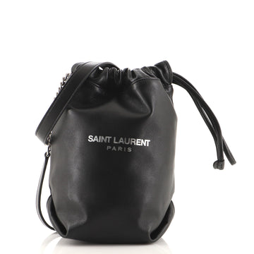 Saint Laurent Teddy Bucket Bag Leather Mini