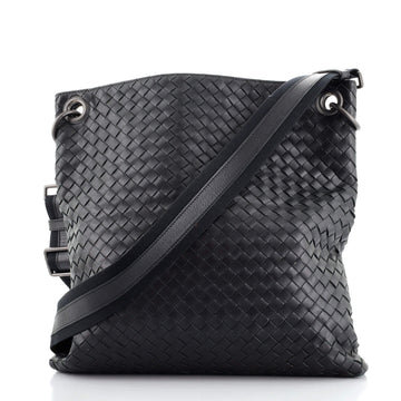 Bottega Veneta Flat Messenger Bag Intrecciato Nappa Medium