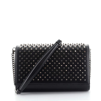 Christian Louboutin Paloma Clutch Embellished Leather Small