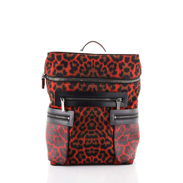 Christian Louboutin Apoloubi Backpack Printed Nylon and Leather