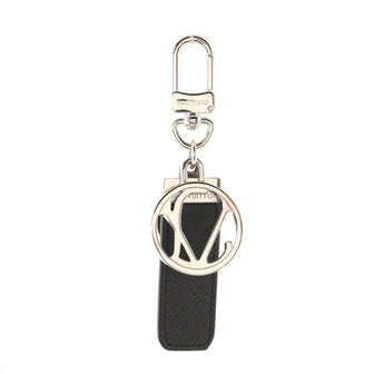 Louis Vuitton Neo LV Club Bag Charm & Key Holder Metal with Taiga Leather