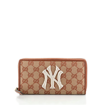 Gucci MLB Zip Around Wallet GG Canvas with Applique
