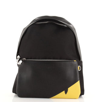 Fendi Monster Backpack Nylon with Leather Large