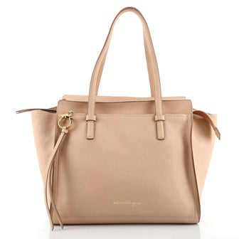 Salvatore Ferragamo Amy Tote Pebbled Leather Medium
