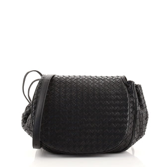 Bottega Veneta Flap Messenger Bag Intrecciato Nappa Small