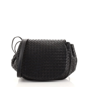 Bottega Veneta Flap Messenger Bag Intrecciato Nappa Small