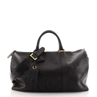 Chanel Vintage Timeless Boston Bag Caviar Large